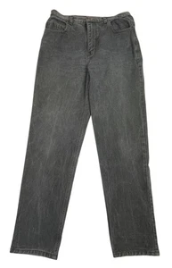 NIF NAF Jeans Black Fade Straight Leg High Rise Vintage Made in Australia 16 - Picture 1 of 15