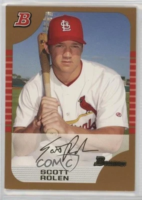 2005 Bowman Gold Scott Rolen #80 HOF - Image 1 of 2