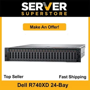 Dell PowerEdge R740XD 1x Silver 4114=20 Cores 32GB H730P 2x 480GB SSD 2x 2TB SAS - Picture 1 of 8