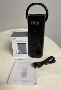 Pure Enrichment PureZone Mini Portable Air Purifier - HEPA Filter - Black - Used - Picture 1 of 7