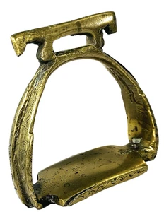 Vintage Messing Reitbügel Reitausrüstung Tack Antik - Bild 1 von 8
