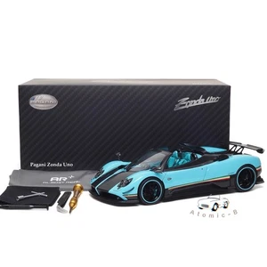 Almost Real 1:18 Pagani Zonda 2005 Tiffany blue openable car model ornament - Picture 1 of 17