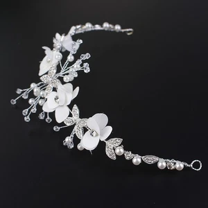  Bridal Hair Accessory Women Headdress for Wedding Pearl Headband - Picture 1 of 12