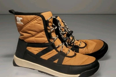 Botas de Senderismo Sorel Para Mujer Cortas Encaje Whitney II Tostadas y Negras Acolchadas 7 Invierno Foto 1 de 4