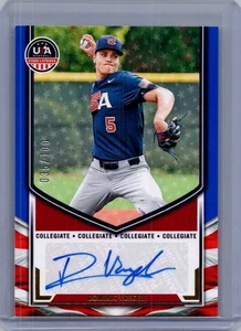 Dominic Voegele 2025 Panini USA Baseball Stars and Stripes Auto /100 - Photo 1/2