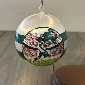 "Adorno de Navidad vintage de 3"" de satén irrompible del equipo de la NFL New York Jets (XM6)" - Imagen 1 de 5