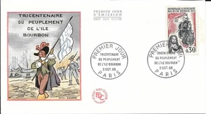FRANCE 1965 FDC TRICENTENIARE DU PEUPLEMENT DE L'ILE BOURBON YT 1461 - Picture 1 of 1