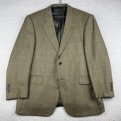Loro Piana 100% Cashmere Italy Check Sport Coat 44S Made in Canada READ* — 第 1/4 张图片