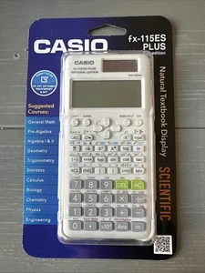 CASIO FX-115ES PLUS 2a Edizione Scientifico Naturale Libro di Testo Display Calcolatrice - Foto 1 di 2