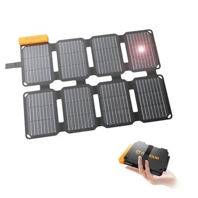  Cargador Panel Solar Portátil 25W con Puertos USB-A y USB-C.0.8lbs,IP57  Foto 1 de 4