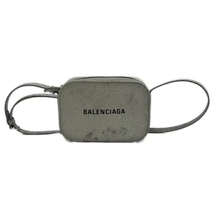 Auth BALENCIAGA Everyday Camera Bag XS 552372 Silver Glitter - Shoulder Bag - Picture 1 of 8