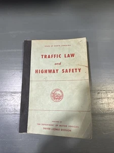 Guida allo studio manuale vintage 1962 North Carolina diritto del traffico e sicurezza stradale - Foto 1 di 5