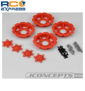 JConcepts Tracker Wheel Discs 4 pieces - Red JCO2668-7 - Picture 1 of 1
