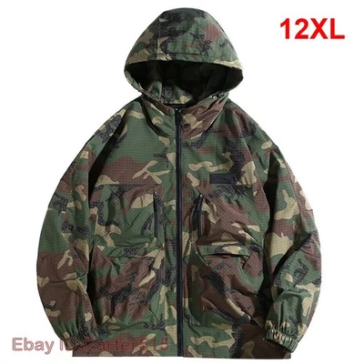 Camouflage Cargo Jacket Men Jacket Spring Autumn Outdoor Camp Jackets Coats - Image 1 of 4
