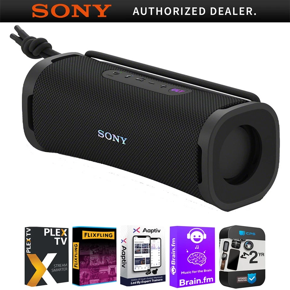 Sony (SRS-ULT10B) EXTRA BASS Portable Bluetooth Speaker (2024) Black