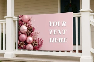 Weihnachtsbanner - Individuelles Vinylbanner für Weihnachtsfeiern - Bild 1 von 5