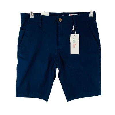 s.Oliver Mens Dark Blue Slim Fit Chino Shorts Size W30 — 第 1/4 张图片