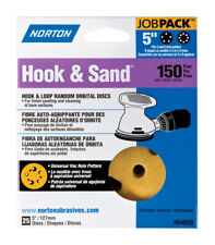 Norton 7660704059 150-Grit Aluminum Oxide Fine Hook & Loop Sanding Disc 5 in.