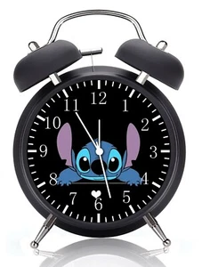 Lilo & Stitch Alarm Desk Clock 3.75" Home Office Decor G209 Nice For Gift - Picture 1 of 2