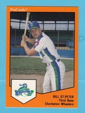1989 Minor League Bill St. Peters -- Charleston Wheelers -- Box 183