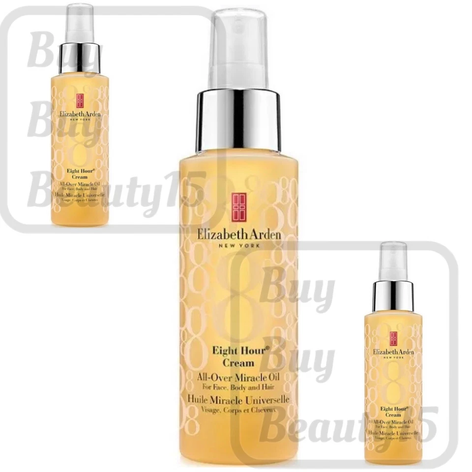 Crema de ocho horas Elizabeth Arden aceite milagroso para todo (cara/cuerpo/pelo) 3,4 oz nueva Foto 1 de 1