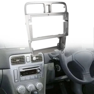 For Subaru Forester 04-08 Stereo Radio Fascia Panel Trim 2 Din Frame Kit Sliver - Picture 1 of 5