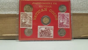 Joaanes Paulus II P.M. Souvenir Vatican Coins & Stamps - Picture 1 of 2