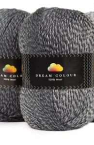 Hobbii Yarn Dream Color Silver Shadow (06) 100% Wool Knitting crochet 3.5 oz - Picture 1 of 3