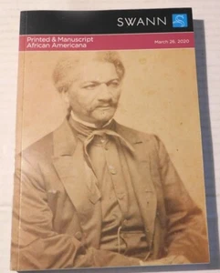 PRINTED & MANUSCRIPT AFRICAN AMERICANA: 2020 Swann Galleries Auction Catalog - Picture 1 of 3