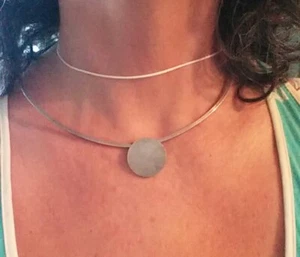 Vntg Sterling Silver Retro Modernist Choker Collar Reg$190 Wholesale Clearance - Picture 1 of 5