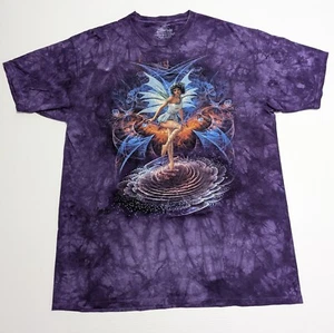 The Mountain Fairy Magical Fantasy T Shirt Sz XXL 2014 Purple Tie Dye EUC - Picture 1 of 7