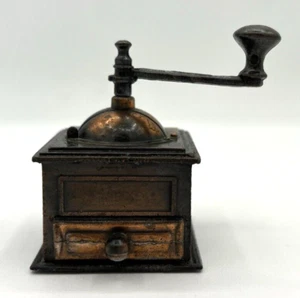 Die Cast Metal Pencil Sharpener Vintage Miniature Coffee Grinder w/Drawer EUC - Picture 1 of 13