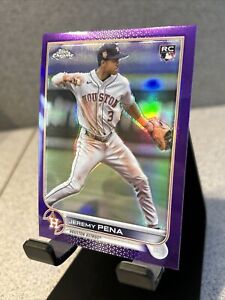 2022 Topps Chrome Update • Jeremy Pena Purple Refractor • RC Rookie #USC136