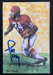Joe Perry Signed GLAC Goal Line Art Card Autograph DAMAGED 49ers Colts HOF JSA - Picture 1 of 3