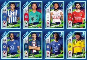 UEFA Champions League Live Figure Pack 2 FROM L25 to L48 TOPPS 2023 - Picture 1 of 3