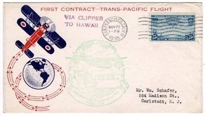 F14-1a C20 FDC Pan-American Clipper Flight San Francisco CA - Honolulu HI - Picture 1 of 2