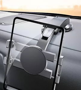 iPad Halter, Armaturenbrett Tablet Halter für Auto Saugnapf Tablet Autohalterung, Schwarz - Bild 1 von 7