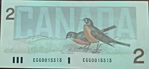 2$ 1986 Canada Bird serie due dollari bassa serie 0015313 gemma non circolata - Foto 1 di 2
