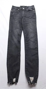 Joe's Jeans Girl's The Elsa Distressed Hem Skinny Jeans CA4 Black Size 12 NWT - Picture 1 of 4