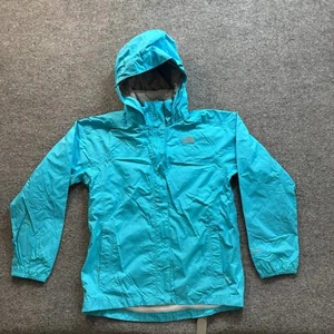The North Face Girls Hoodie Jacket Hyvent Sz Extra Large Blue 18 Windbreaker - Picture 1 of 13