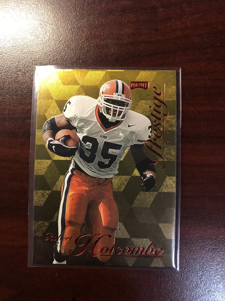1998 PLAYOFF PRESTIGE HOBBY GOLD BLANK SERIAL PROOF #179 ROBERT HOLCOMBE ROOKIE - Image 1 of 2