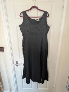 Black vintage Etam dress 90s size 16 - Picture 1 of 10