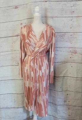 CHICO'S  Travelers Texture Crinkle Trench Jacket Desert Coral Size XL NWT  - Image 1 of 4