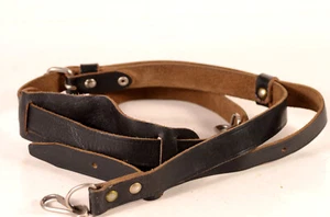 Correa para cuello y hombro hecha de cuero genuino URSS KMZ f cámara de cine binoculares - Imagen 1 de 6