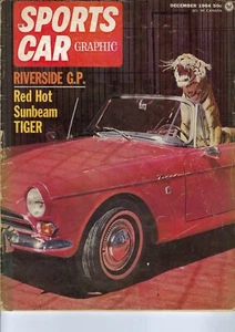 1964 Sunbeam Tiger, Shelby Cobra, BMW, Honda in vintage Sports Car Graphic lot/3 - Imagen 1 de 5
