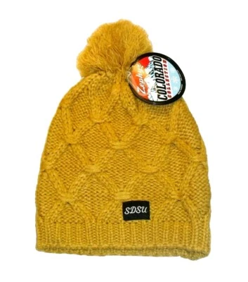 San Diego State Aztecs University Womens Zephyr Winter Hat Beanie Cap New Ncaa - Image 1 of 2