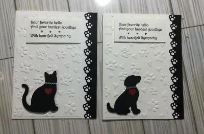 KIT de 4 tarjetas para perros o gatos - Simpatía - Elige perro o gato de la lista desplegable Foto 1 de 4