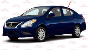 Fits 2012-2019 Nissan Versa 4 Dr Sedan Driver Left Side Rear Door Window Glass - Bild 1 von 3