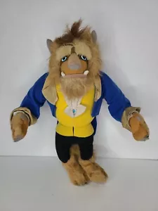 Vintage 1992 Beauty & the Beast Plush Beast 15" Stuffed Animal Disney Mattel - Picture 1 of 12