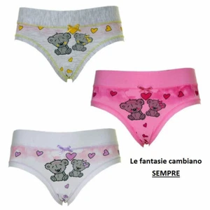 6 Slip de Niña Emy de Algodón Fantasía Con Elástico Tubulares Confort - Niña F - Imagen 1 de 1